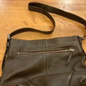 Brown leather Coach bag